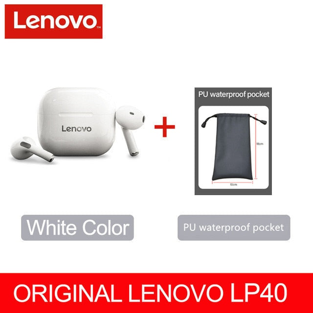 Fone de Ouvido Lenovo LP40 sem fio Bluetooth