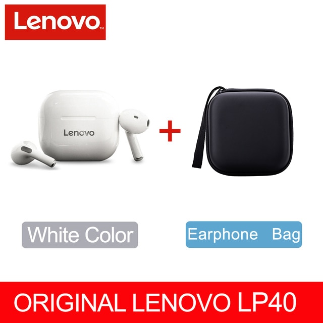 Fone de Ouvido Lenovo LP40 sem fio Bluetooth